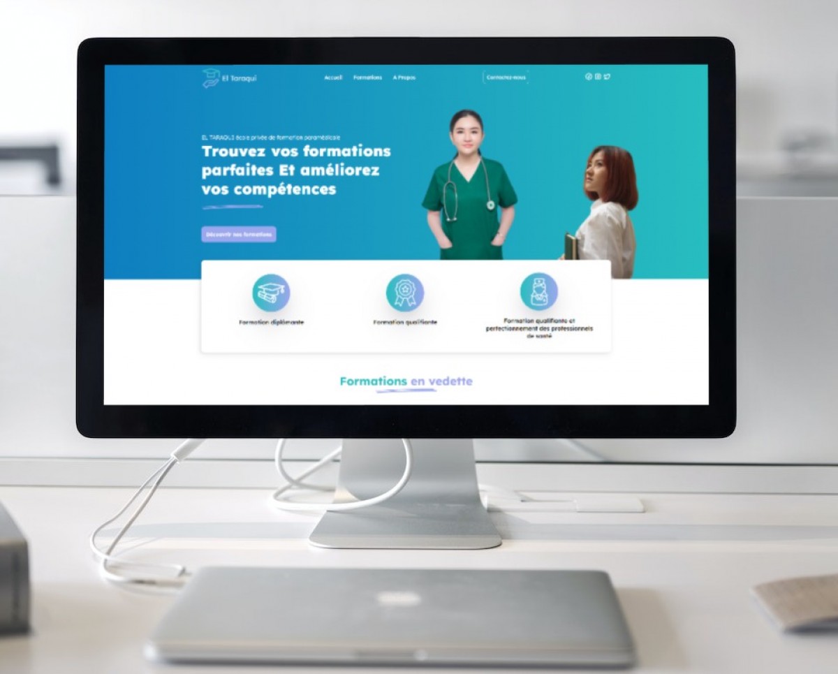 EL TARAQUI, école privée de formation paramédicale, Site Vitrine