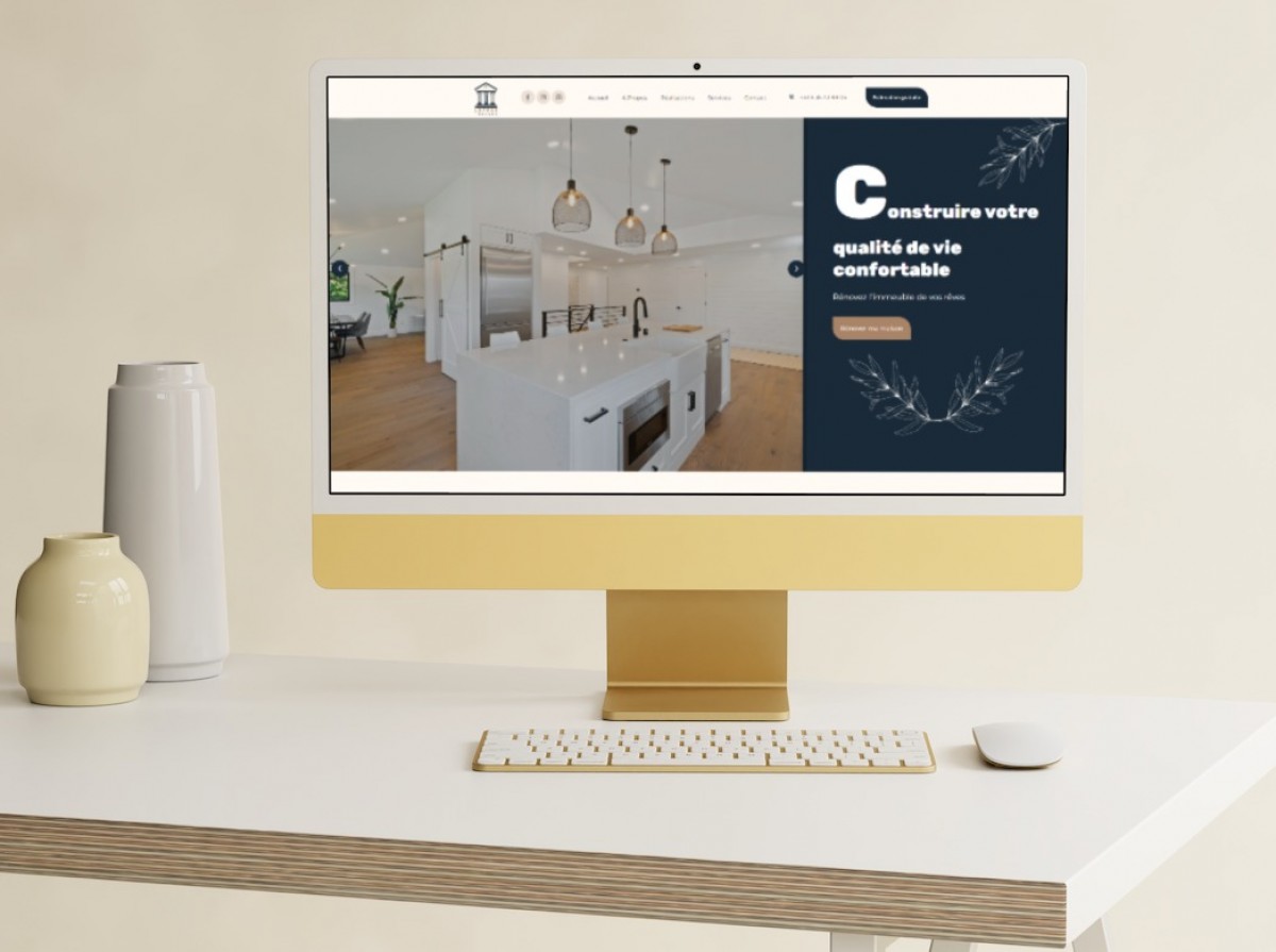 LUTECE Travaux, entreprise spécialisé dans le batiment, Site Vitrine