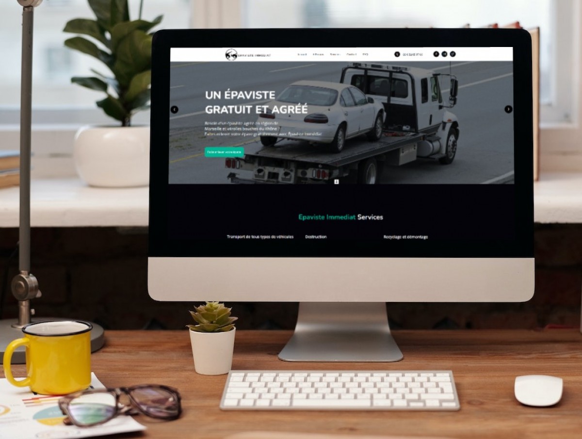 Epaviste Immédiat, un centre VHU agréé, Site vitrine