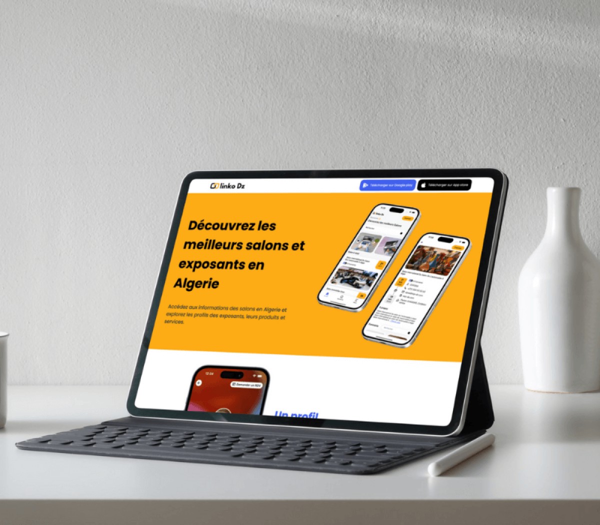 Linko Dz, Découvrez les meilleurs salons et exposants en Algérie, Site vitrine