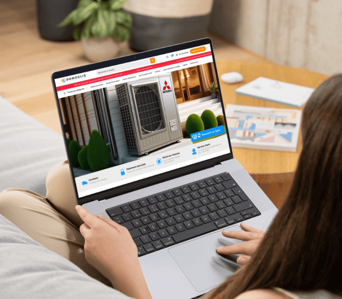 Domoclic, climatisation et chauffage, site e-commerce